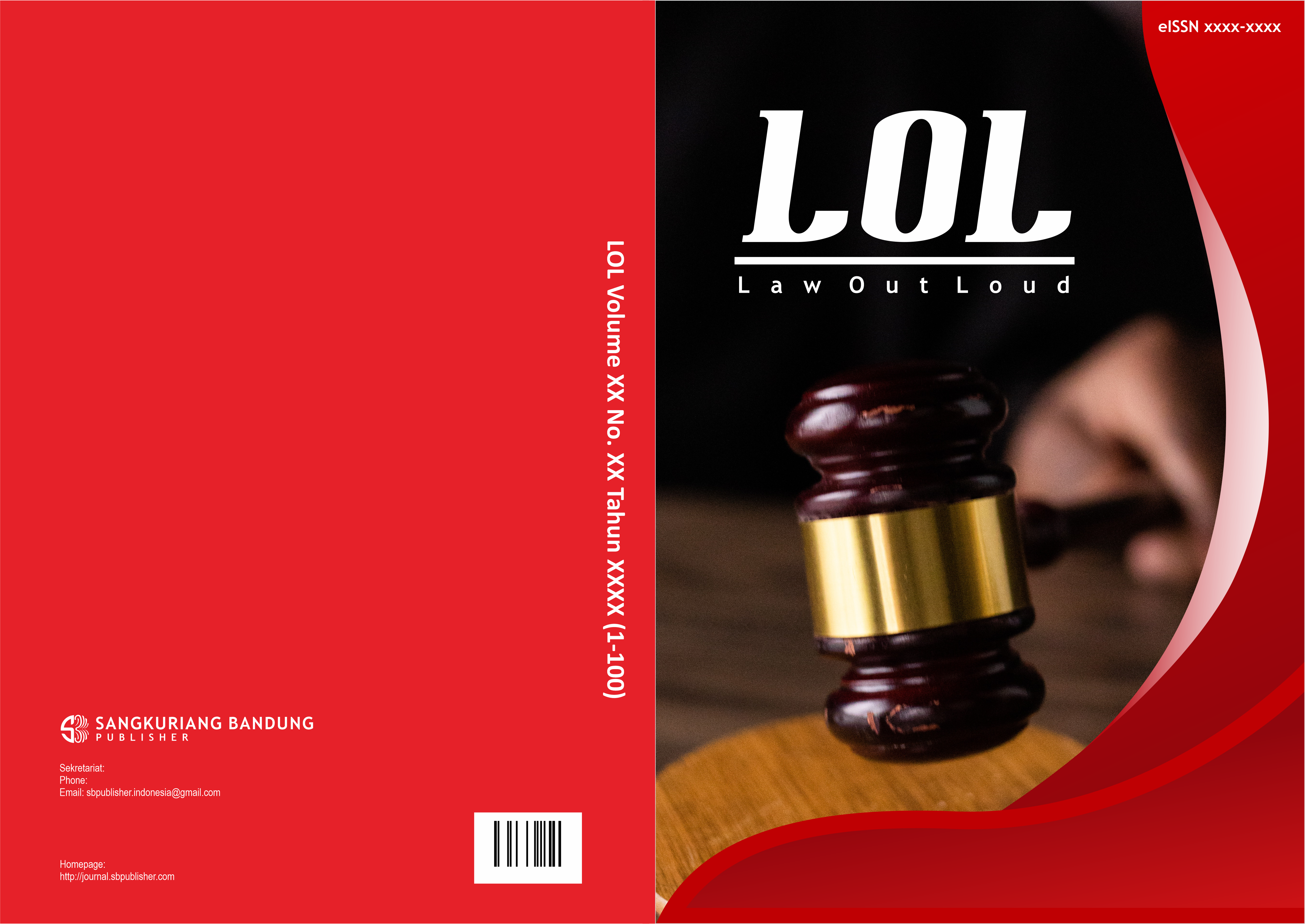 					View Vol. 1 No. 1 (2023): LOL: Law Out Loud
				