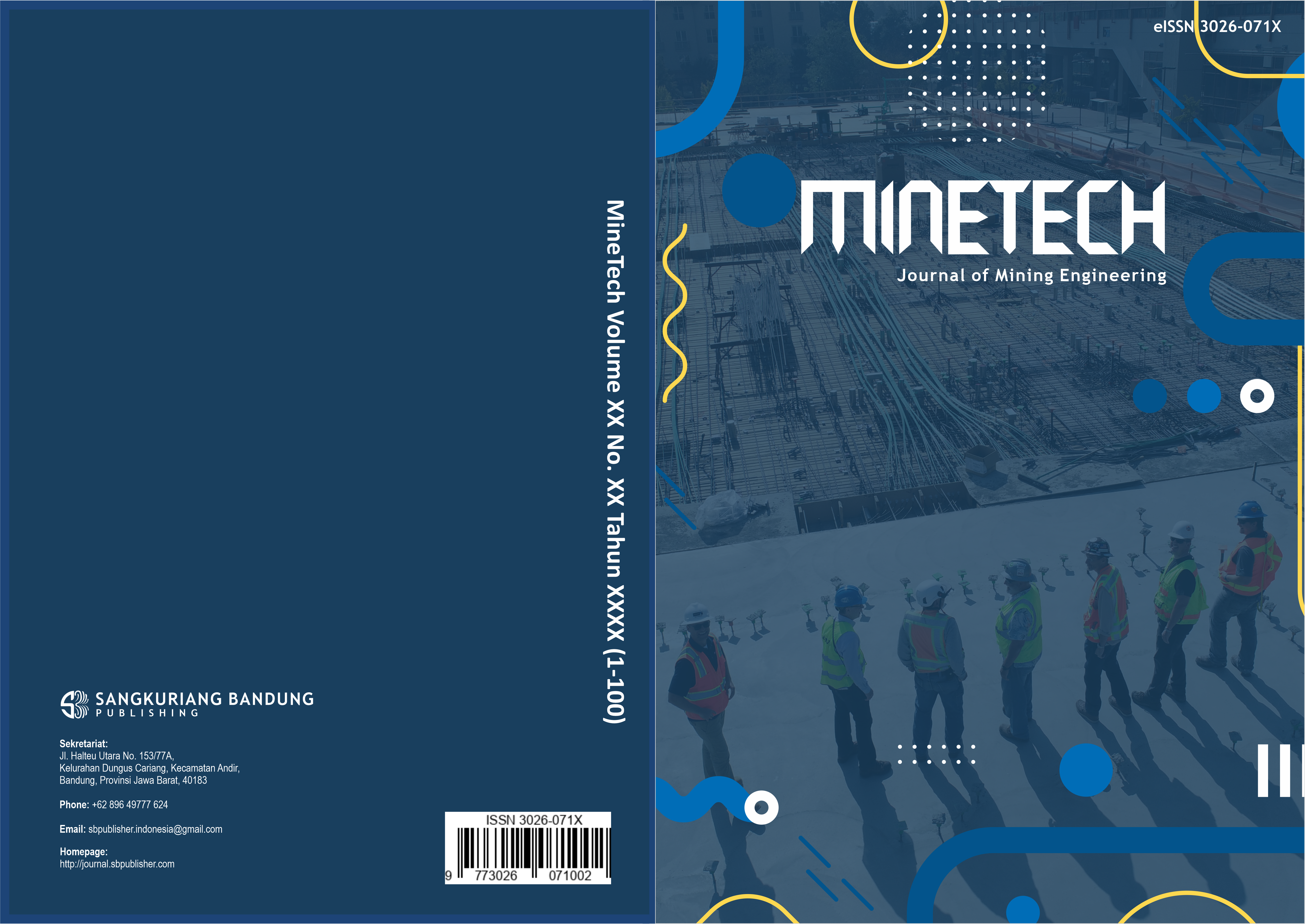 					View Vol. 1 No. 1 (2023): MineTech: Journal of Mining Engineering
				
