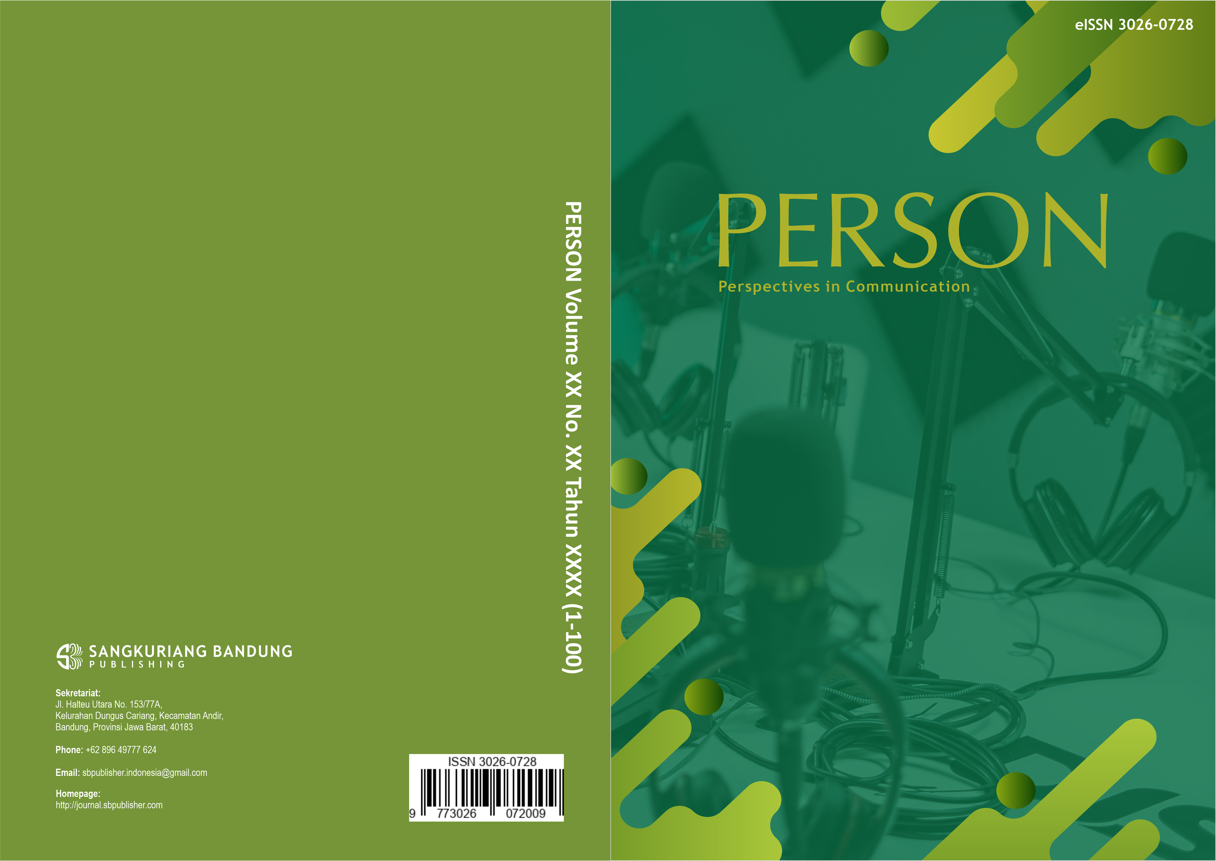 					View Vol. 1 No. 1 (2023): PERSON: Perspectives in Communication
				
